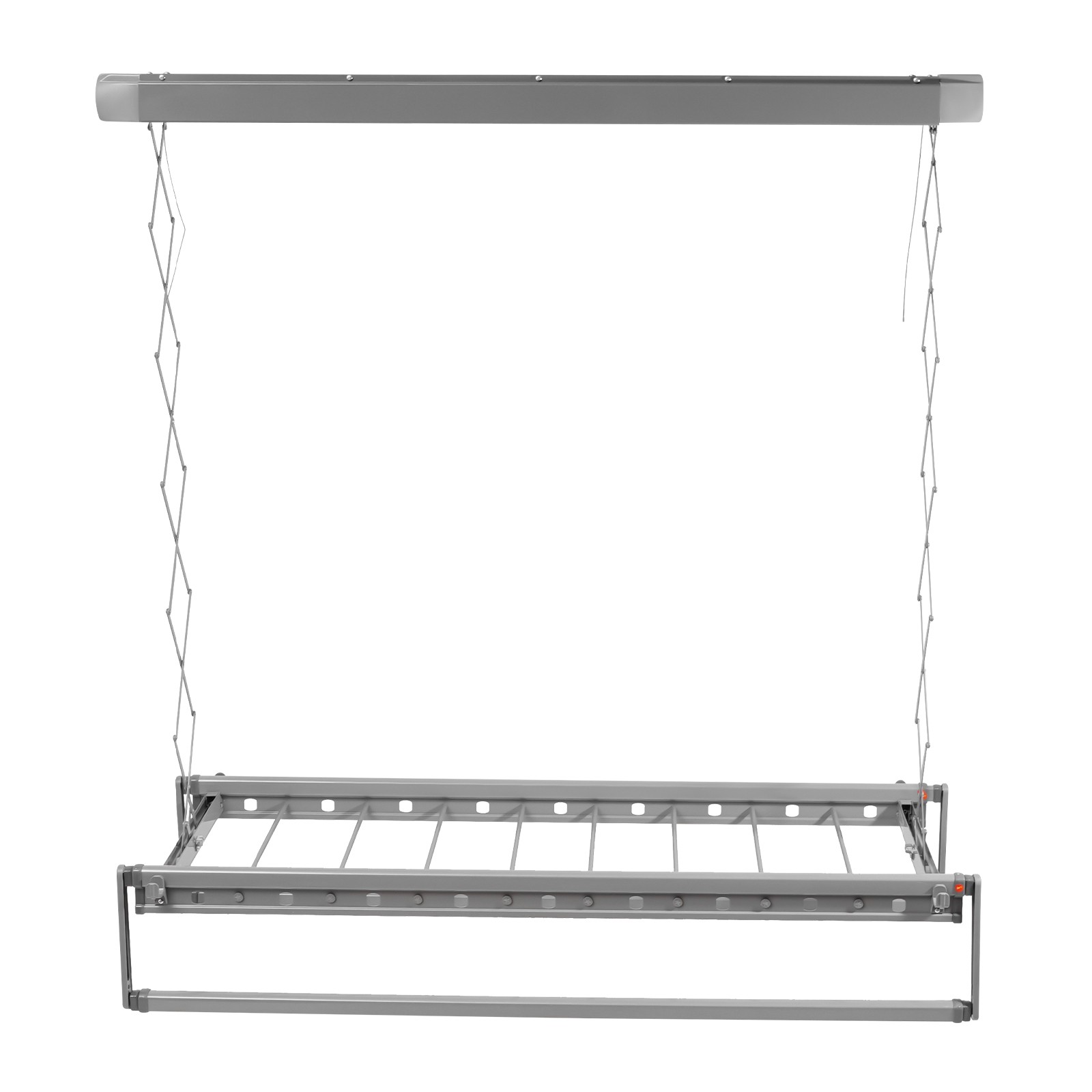 110V Electrical Retractable Airing Rack Aluminium Alloy Remote Control w/ Light