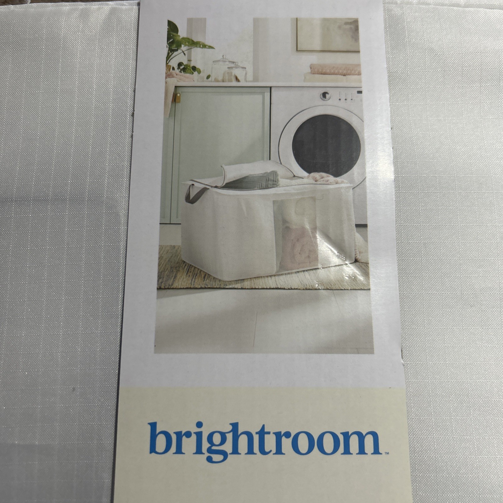 Brightroom Large Collapsible Storage Bin 24” L X 17”W X 14” H White Set Of 2