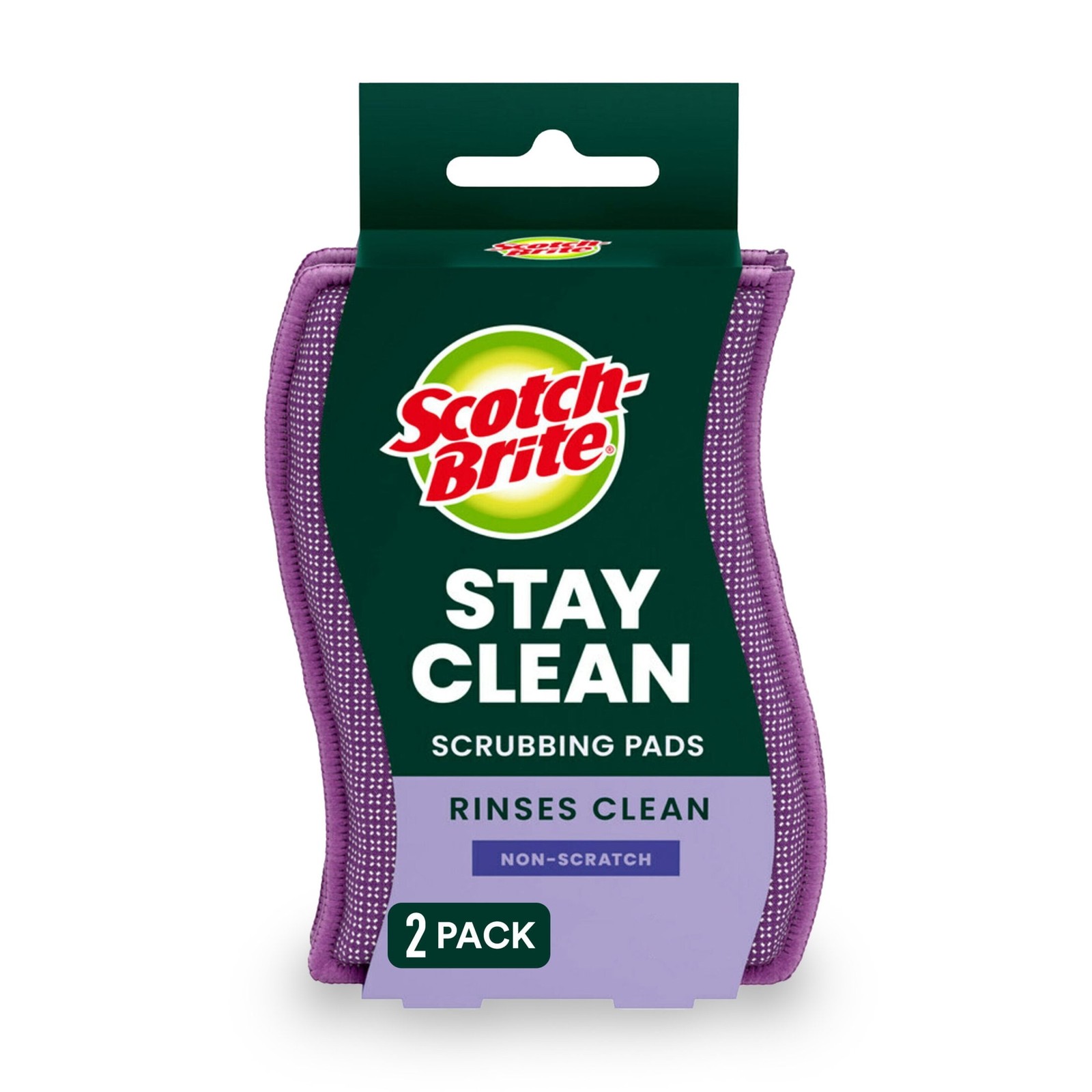 (3 pack) Scotch-Brite Dobie Stay Clean Scrubbers, 2 Count