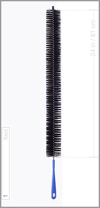REFRIGERATOR CONDENSER COIL BRUSH • CLOTHES DRYER VENT LINT TRAP CLEANING BRUSH