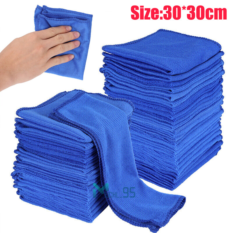lot Microfiber Cleaning Cloth Towel Rag Car Polishing No Scratch Auto Detailing