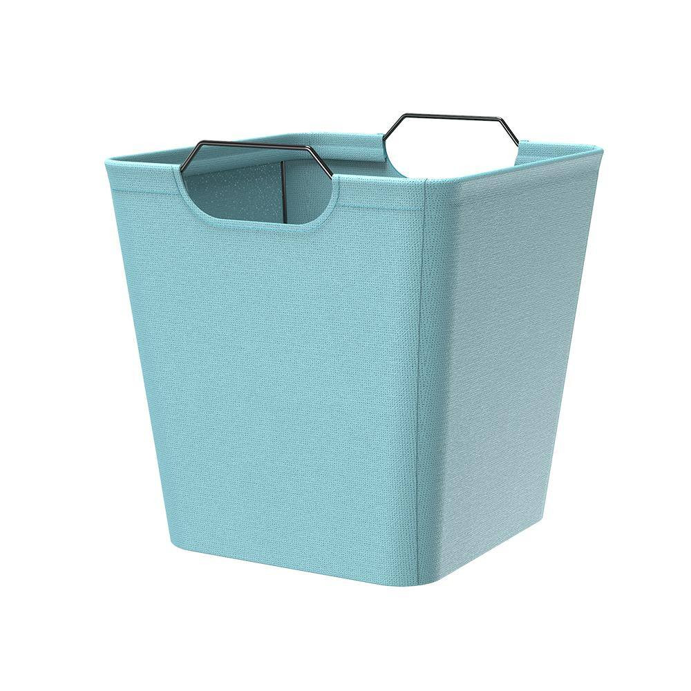 10.5 In. W X 11 In. H X 10.5 In. D Aqua Wire Framed Fabric Drawer