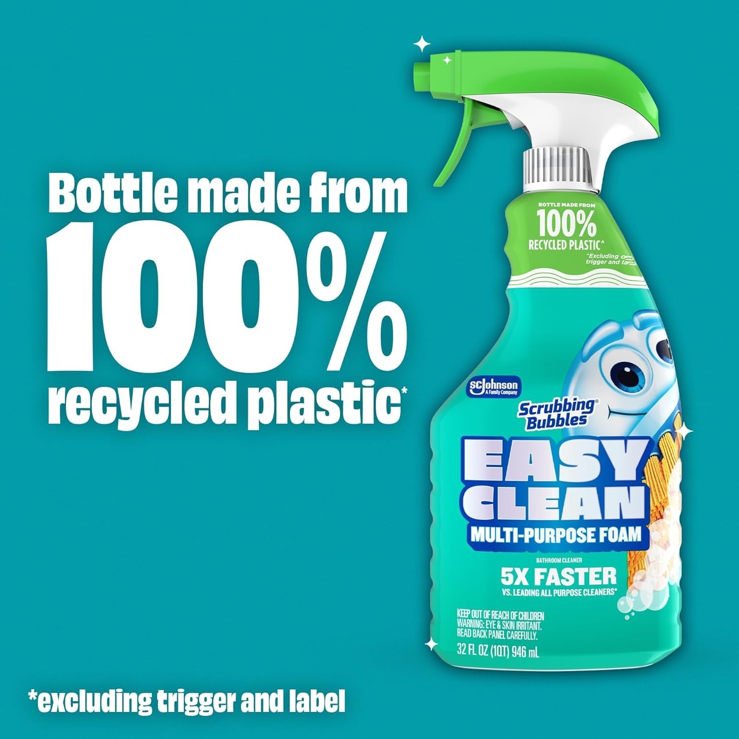 Easy Clean Multi-purpose Foam Bathroom Cleaner, 32 fl. Oz