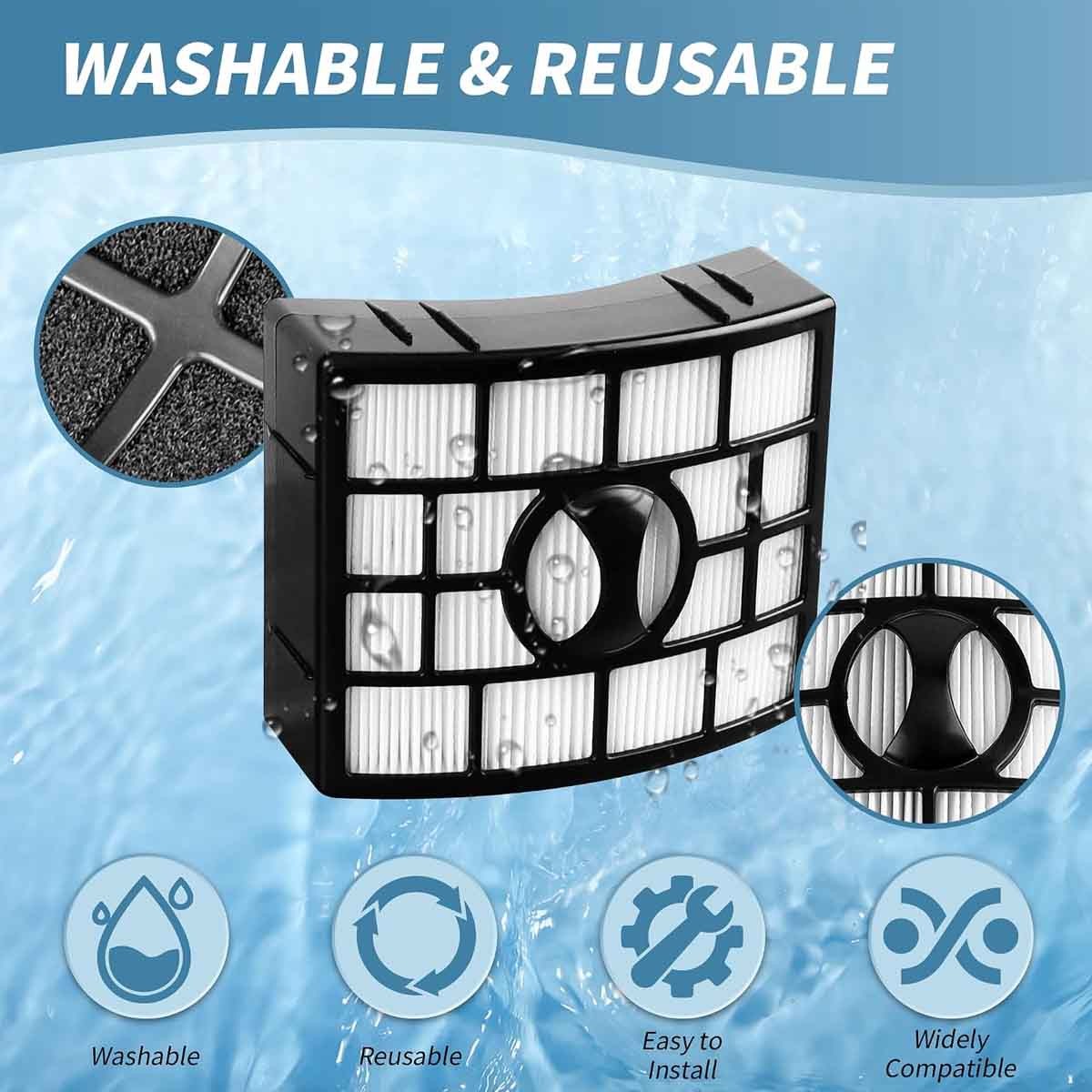 XFF600 Filter Replacement Kit, compatible with Shark UV700/NV770 series