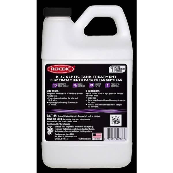 64 oz. Roebic Easy To Use Dissolvable Cleaning Clogged Septic Tank Treatment