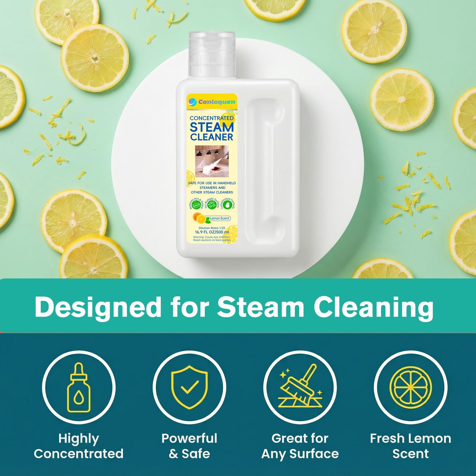 Highly Scented Fragrance Steam Mop Solution 20X Concentrated Makes 2.64 Gallo…