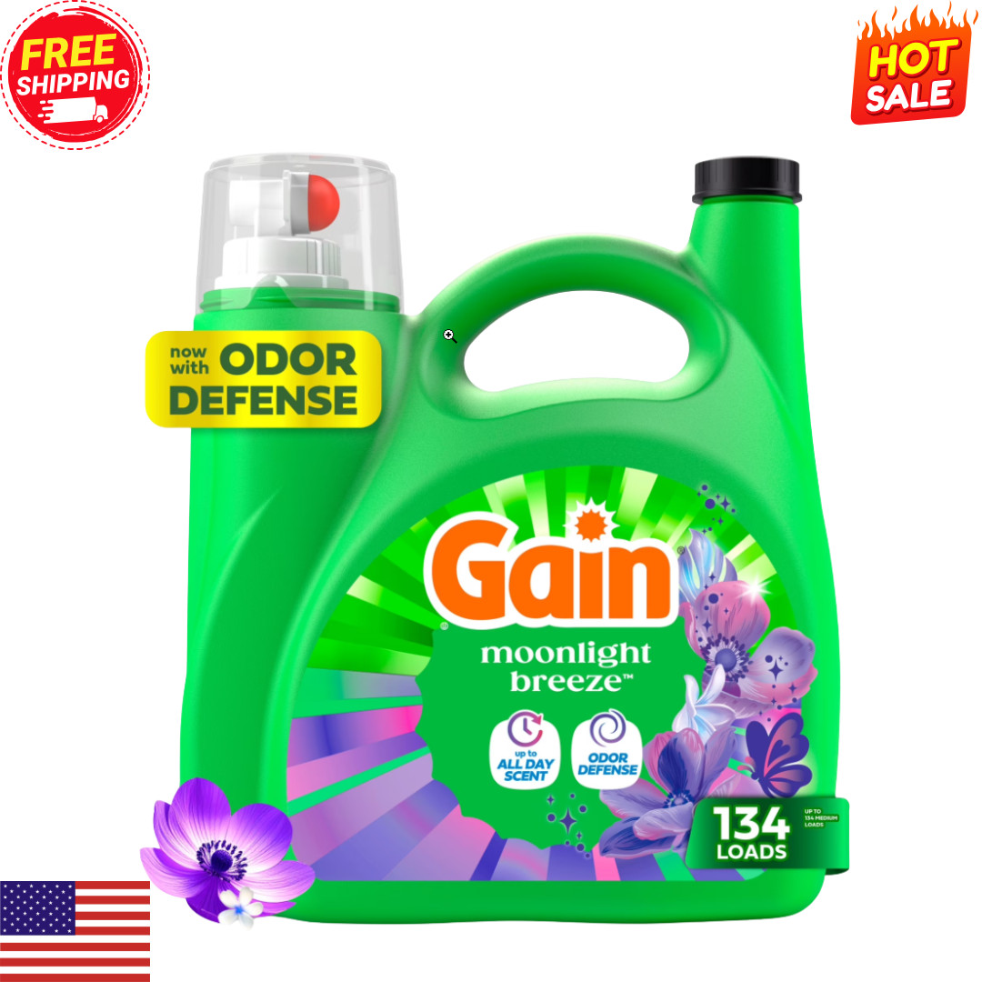 Gain Moonlight Breeze HE Liquid Laundry Detergent 177 fl oz 134 Loads