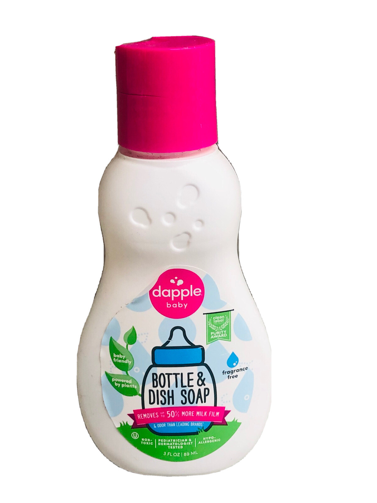 Ship N 24 Hours. New- Dapple Baby Bottle/Dish Soap. 3 Fl oz.