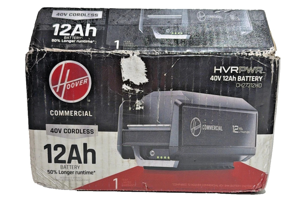 Hoover Commercial CH27312 Battery 40V Li-Ion 12A for Vacuum UN3480 New in Box