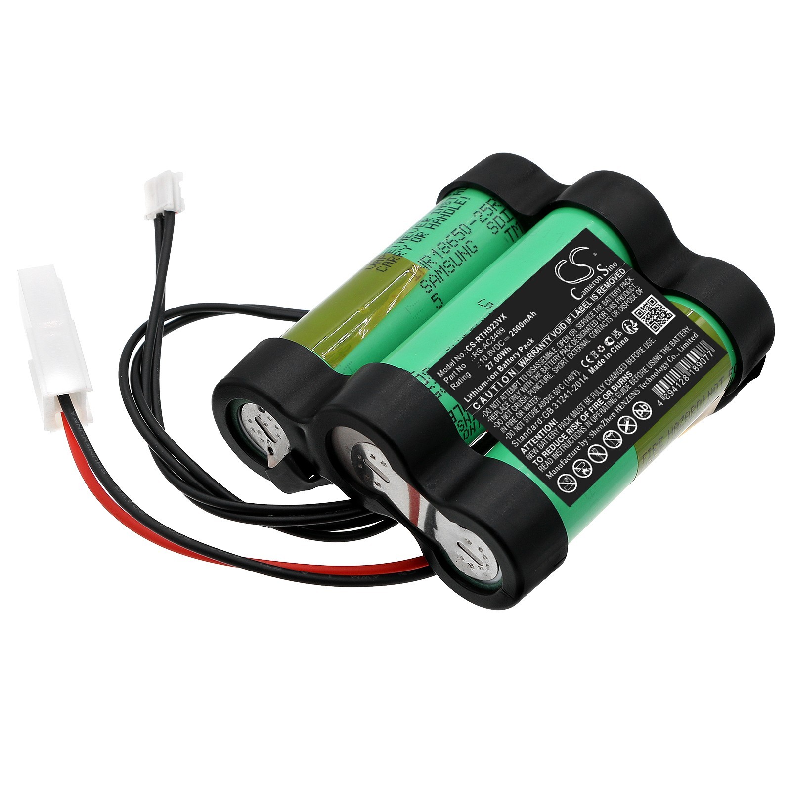 BATTERIE 2500mAh Type RS-AC3499 For Rowenta AC923501 AC923501/9A0 AC923501/9AA