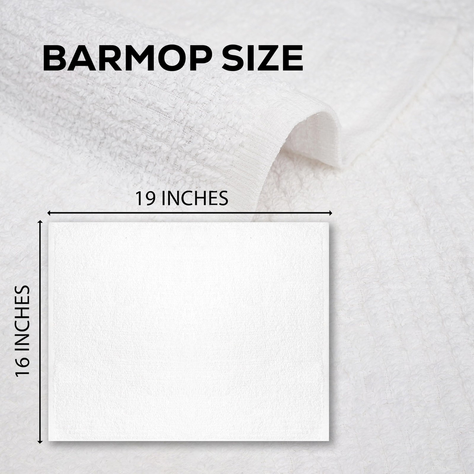 Bar Mop Kitchen Towels Pack Of 12 16″x19 100% Ring Spun Cotton Dish Washcloth