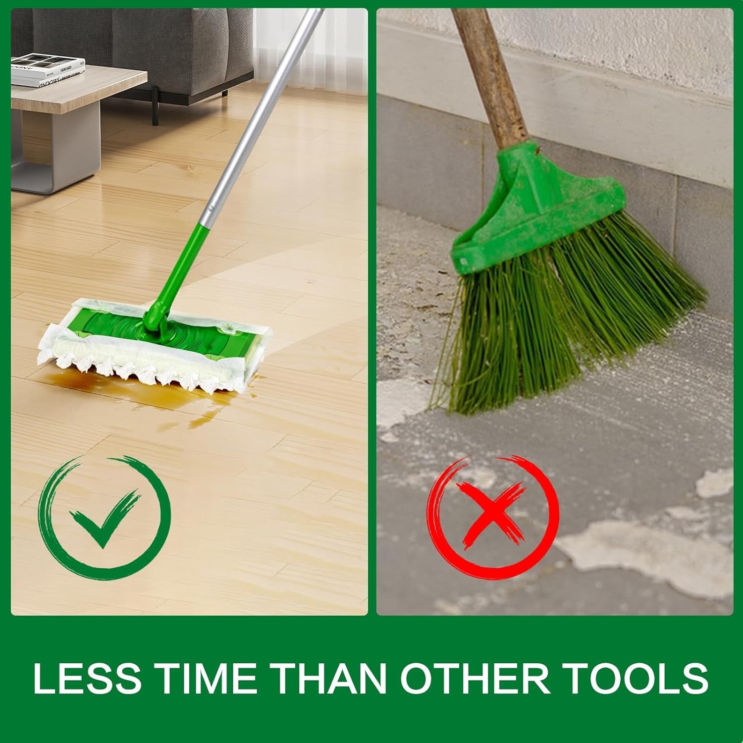 Disposable Dry Mop Pads Dust Sweeping Cloth Refills for Floor Cleaning