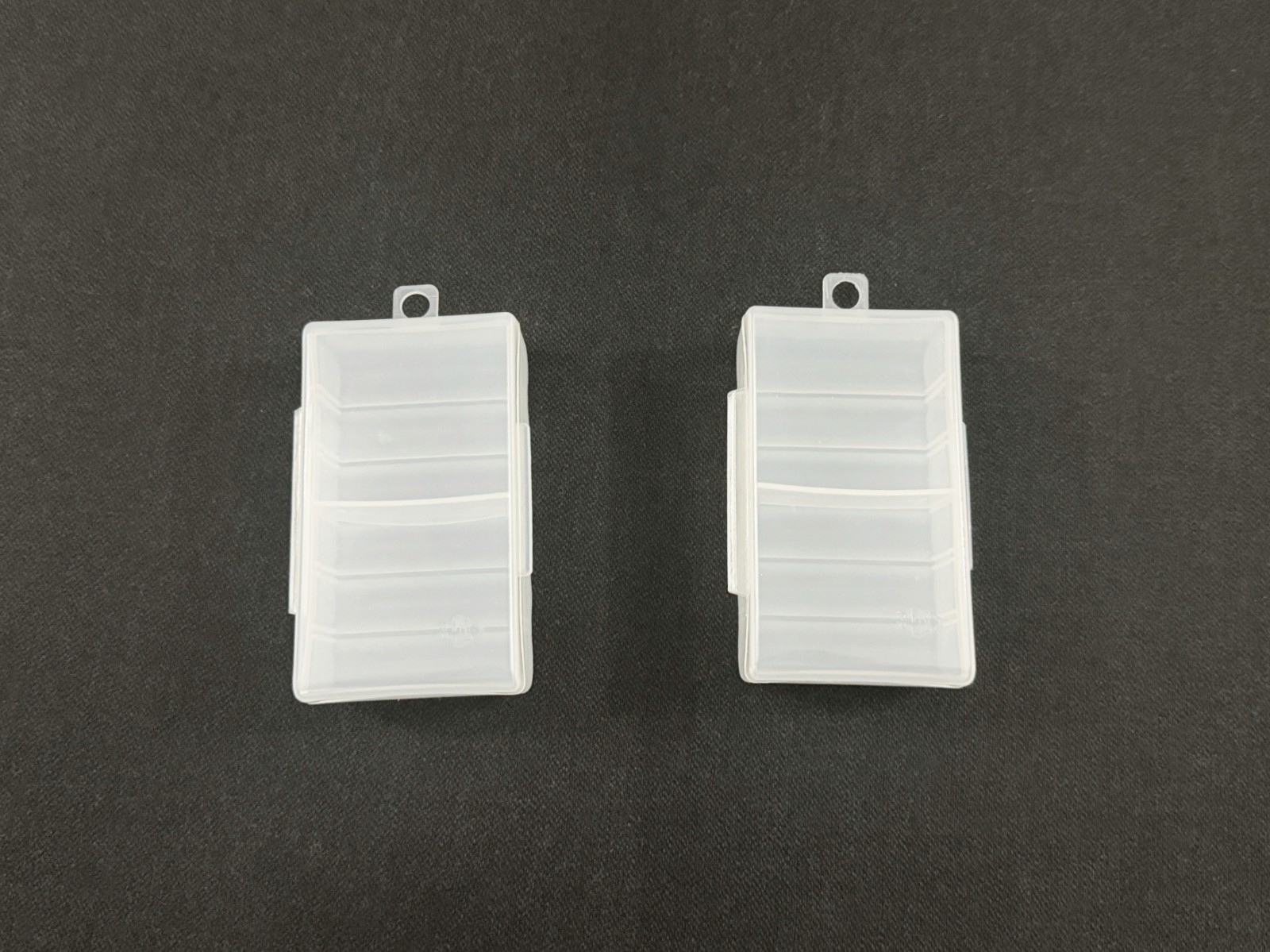 Double AA Battery Storage Box Case Holder in Clearview Color 12 Slot, 2QTY Set