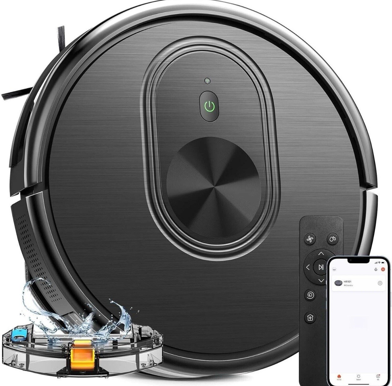 XIEBRO Smart HR101 3 in 1 Mopping Robotic Vacuum with Schedule, App/Bluetooth