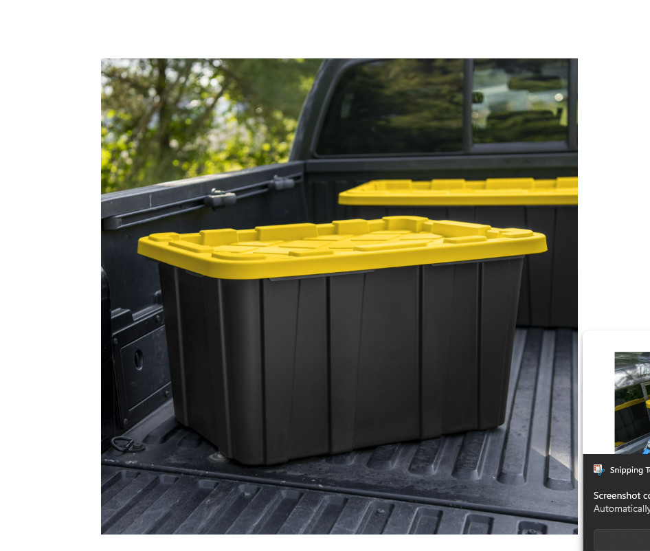 6 PACK Sterilite Large Storage Bin, 27 Gallon Durable Plastic Storage Tote