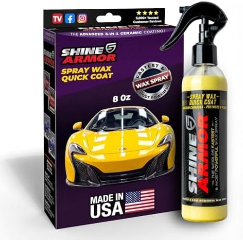 Car Spray Wax for Car Detailing – Quick and Easy Carnauba Liquid Car Wax Spra…