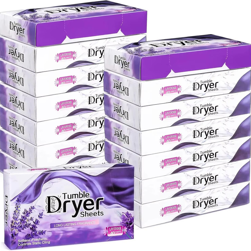 Dryer Sheets Bulk Natural Fabric Softener Sheets Plant Lavender Laundry Softener