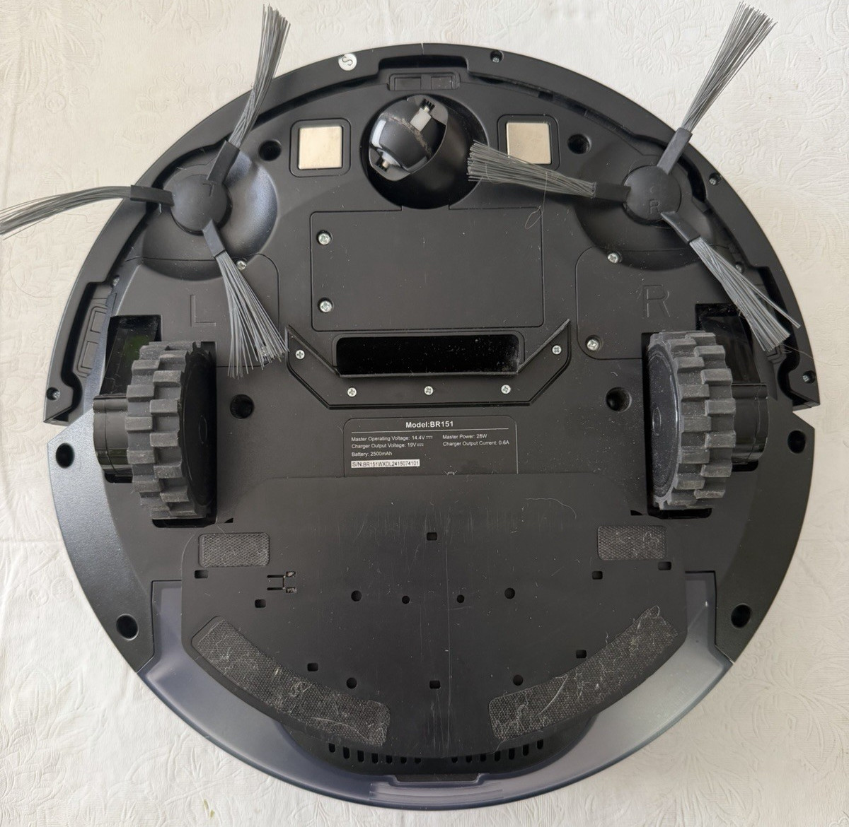 MAMNV BR151 Robotic Vacuum Cleaner Black Wi-Fi Smart Mopping Alexa 2500mAh 230ml
