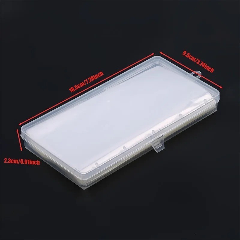 100 Pack Dollar Bill Holder Clear Sideload Currency Sleeves + Storage Case