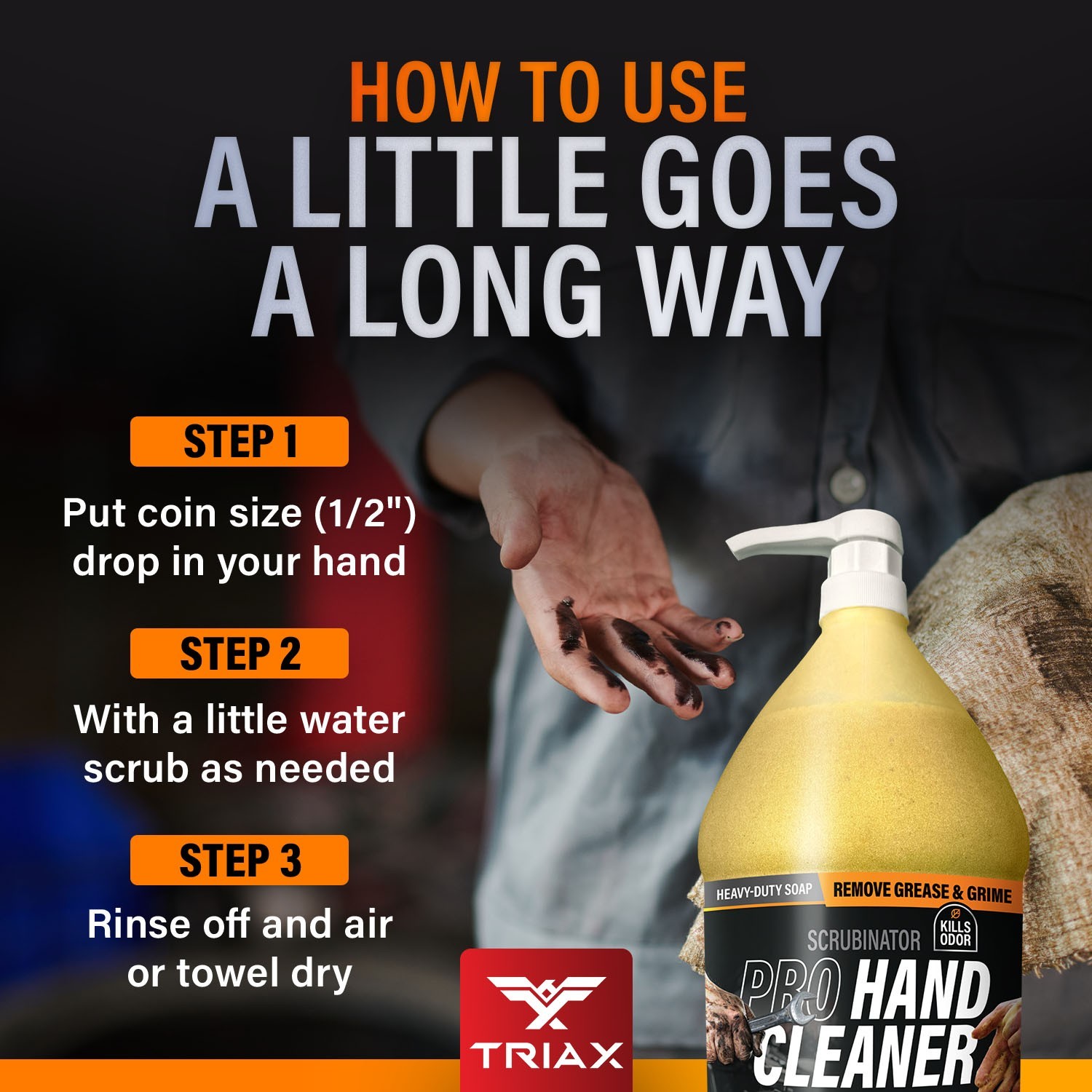 TRIAX Scrubbinator – Hand Scrub and Cleaner (1 Gallon)