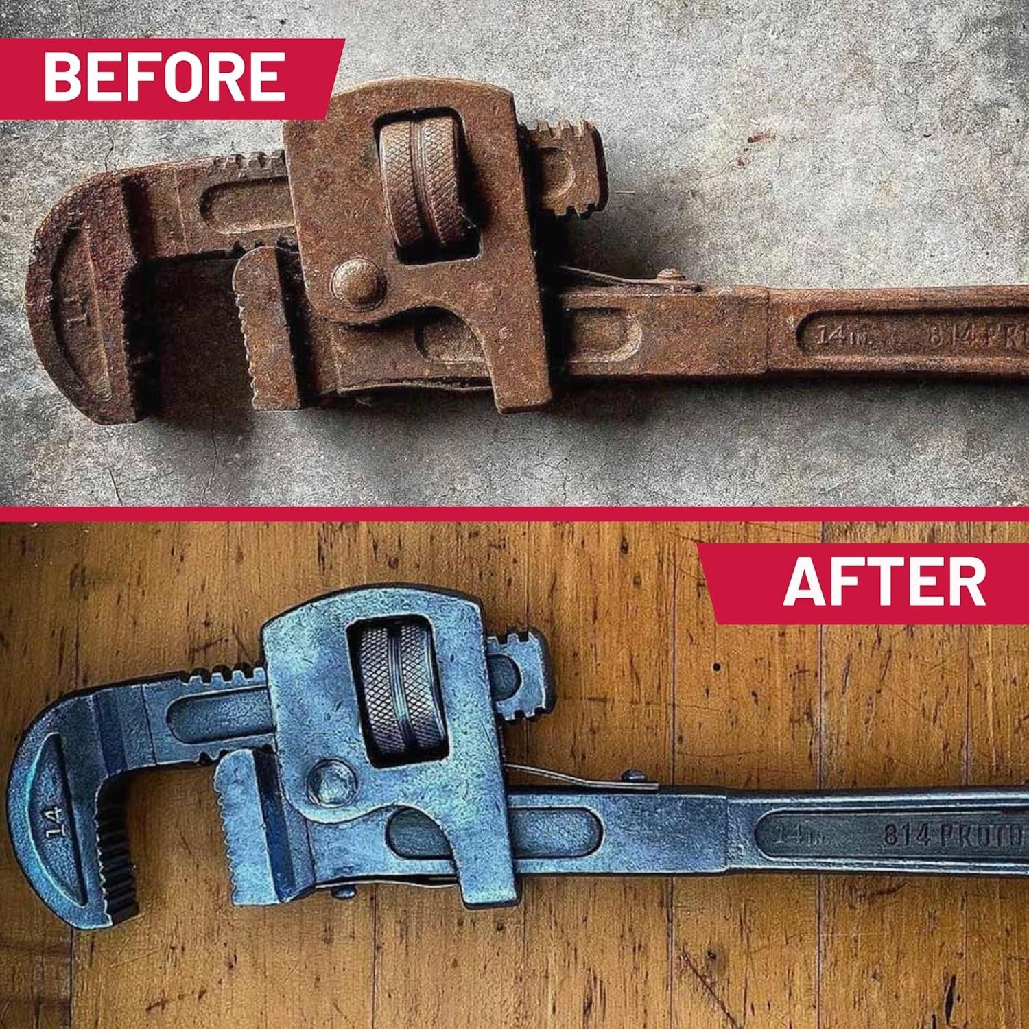 Non-toxic 1 Gallon Rust Remover – Perfect for Industrial & Household Metal Items