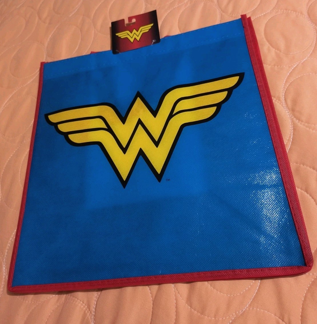 DC Comics Wonder Woman LOGO Superhero Reusable Eco Blue Gift/Shopping Bag 🆓Ship