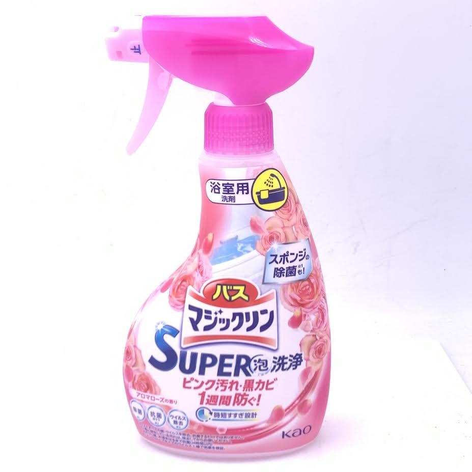 Kao Super Magiclean Bath Clean Rose Scent Cleaner 350ml玫瑰花香浴室除菌消臭清潔噴霧