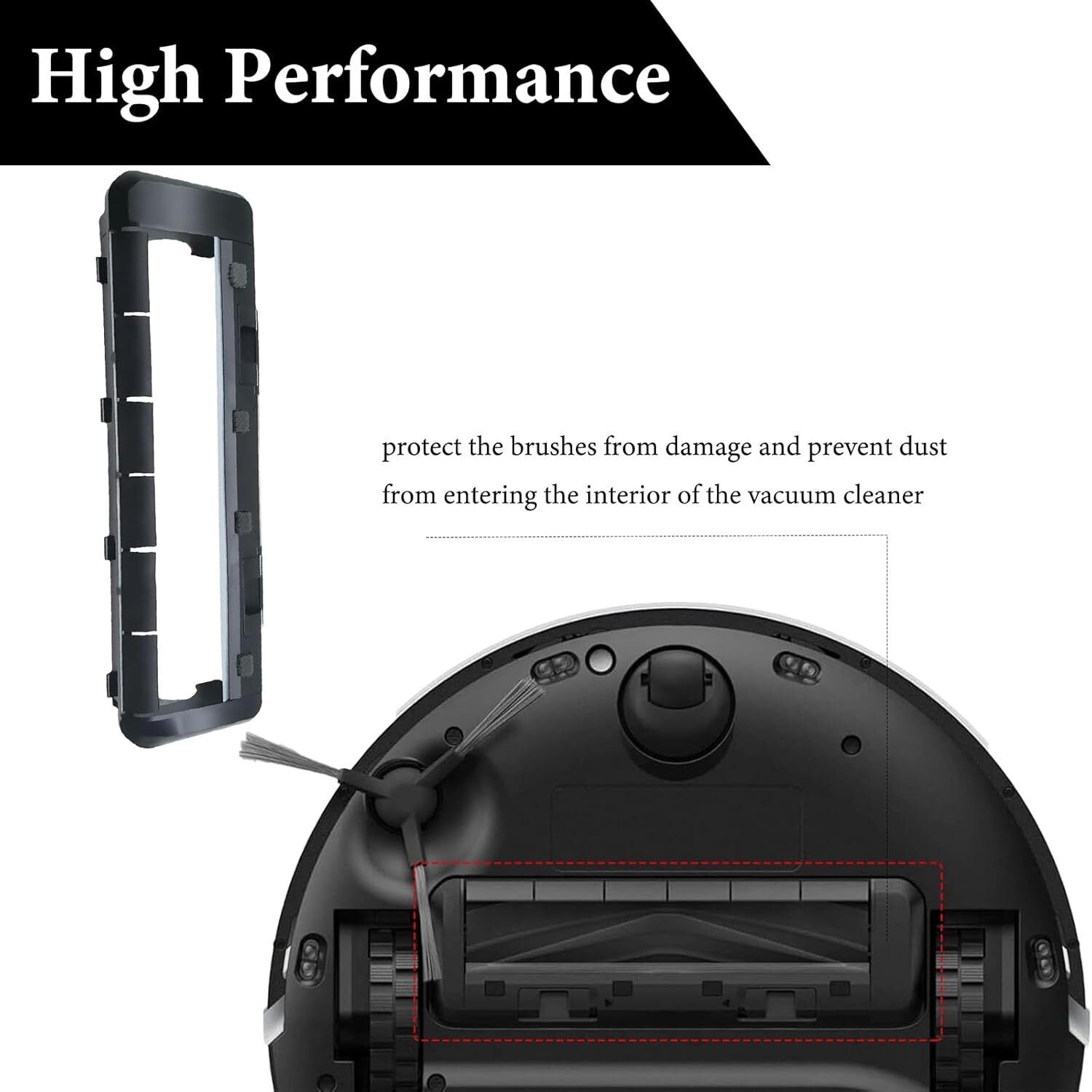 Main Roller Brush Cover Replacement for Xiaomi X20+ for Dreame L10s Pro Ultra