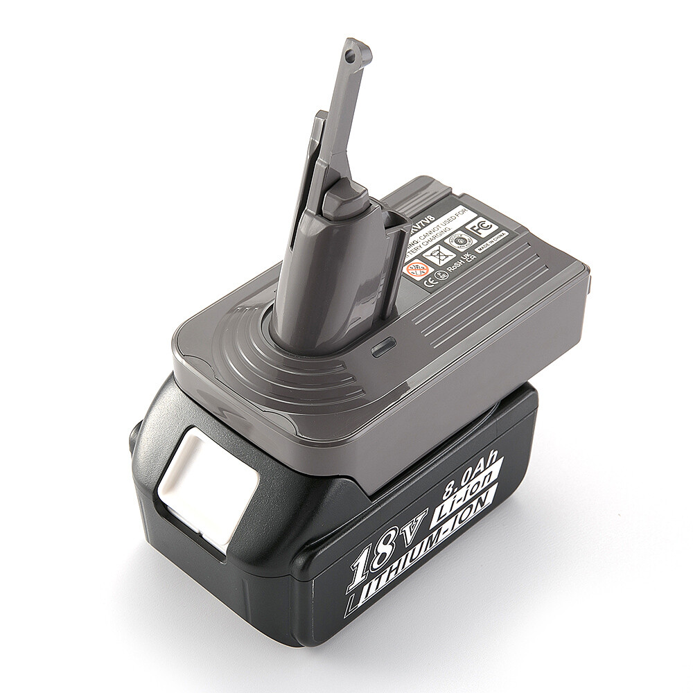 Adapter Vacuum Cleaner Convert for Makita 18V Battery to for Dyson DYS V7 / V8