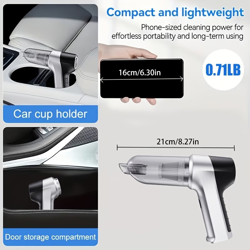 Cordless Handheld Vacuum Cleaner Small Mini Portable Car Auto Home Wireless