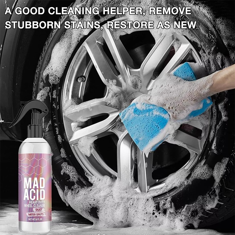 3X Mad Acid- Heavy-Duty Wheel Cleaner, Water Spot Remover for Car,Glass Cleaner