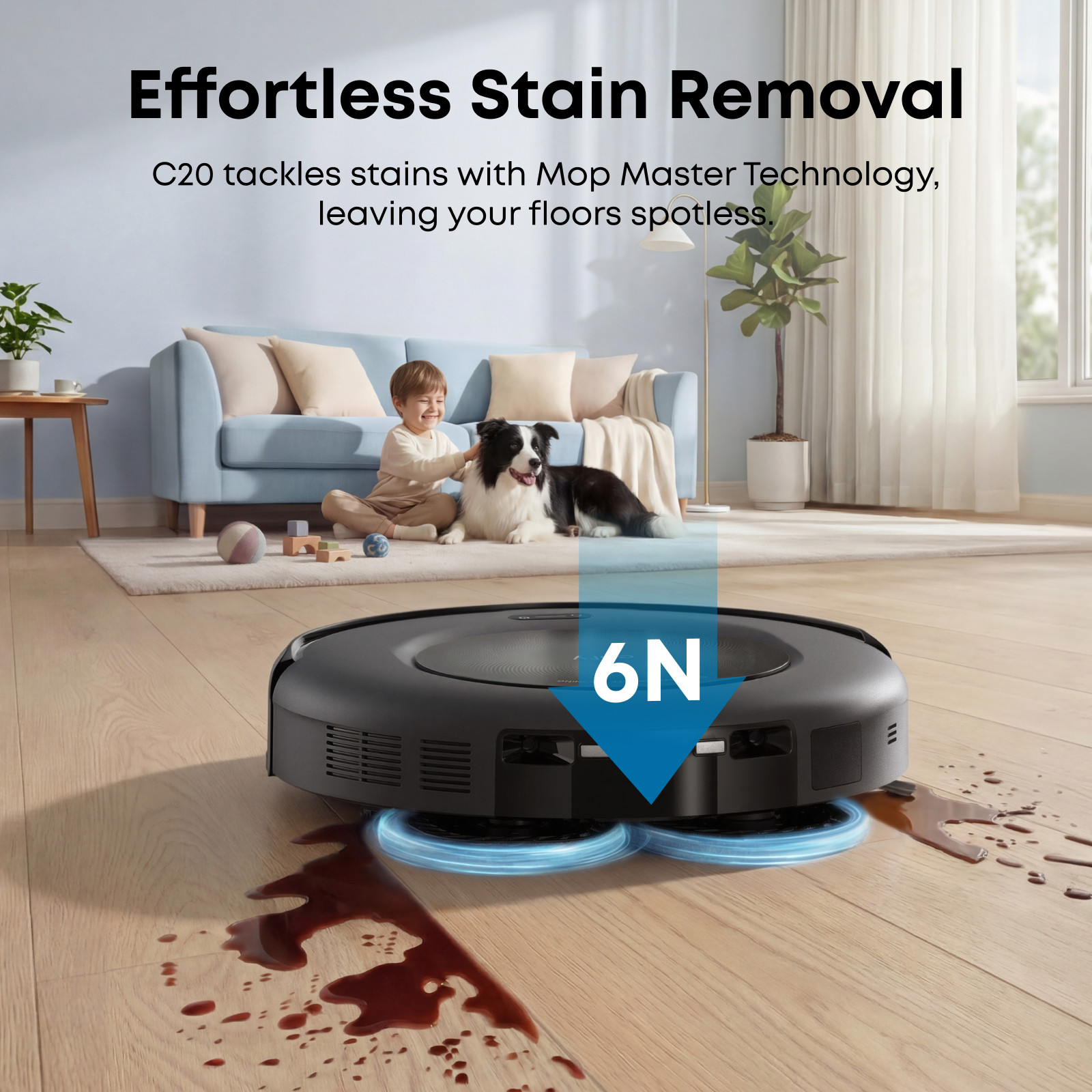 eufy Robot Vacuum and Mop Combo C20 + Cleaning Solution-Certified Refurbished
