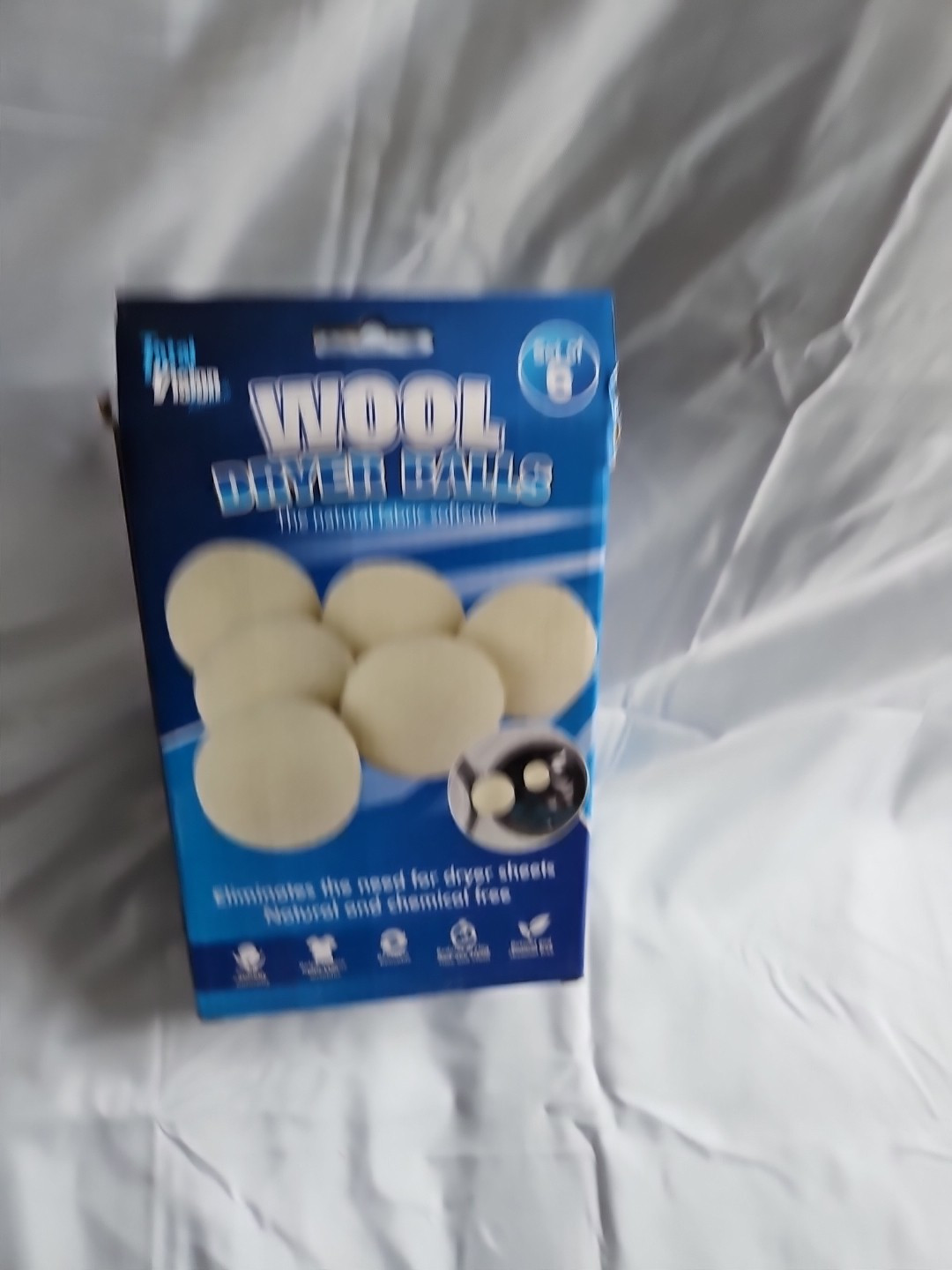 Total Vision Wool Dryer Balls Natural Fabric Softner