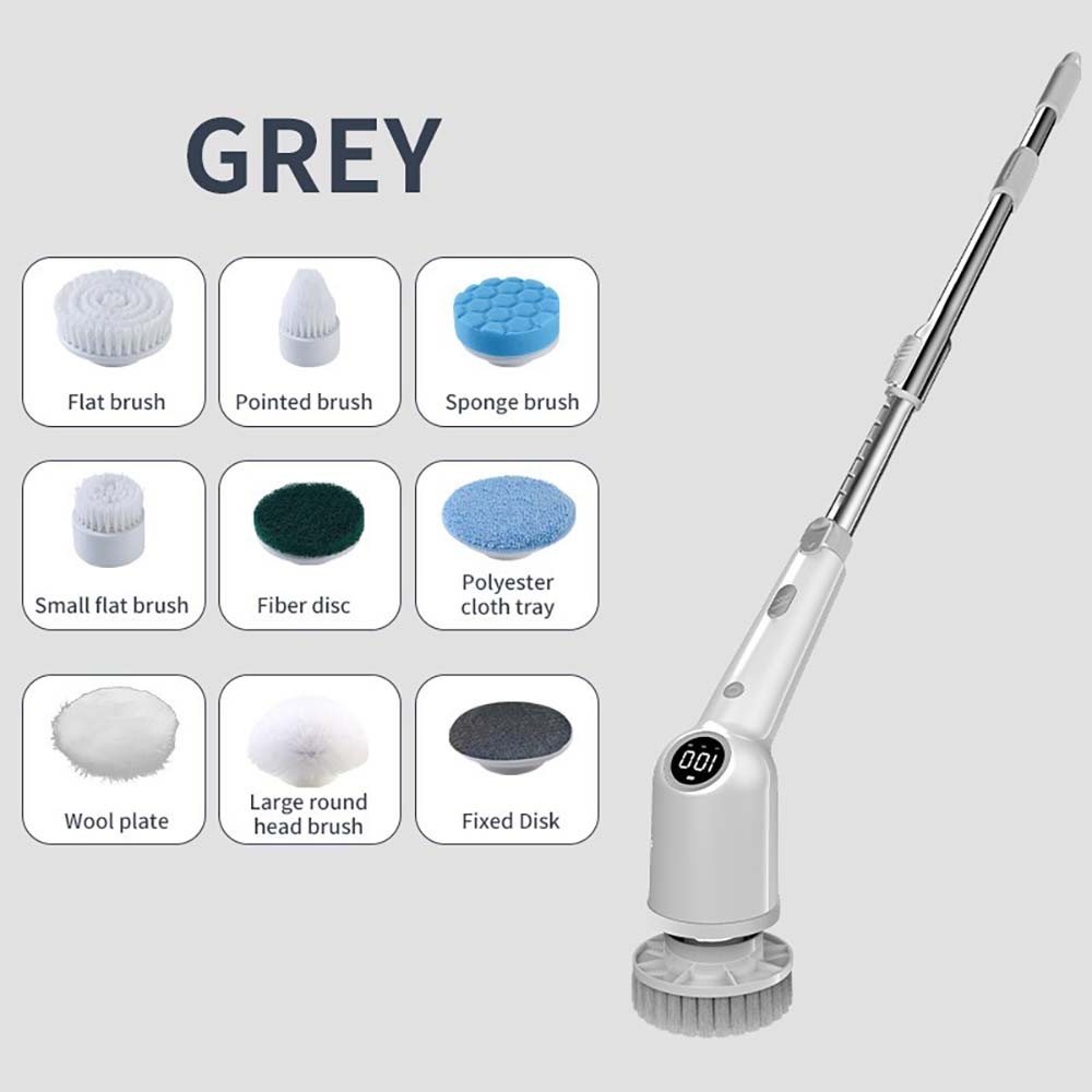 9-in-1 Adjustable Portable Compact Durable Handheld Wireless 9‑in‑1 Electric Mop