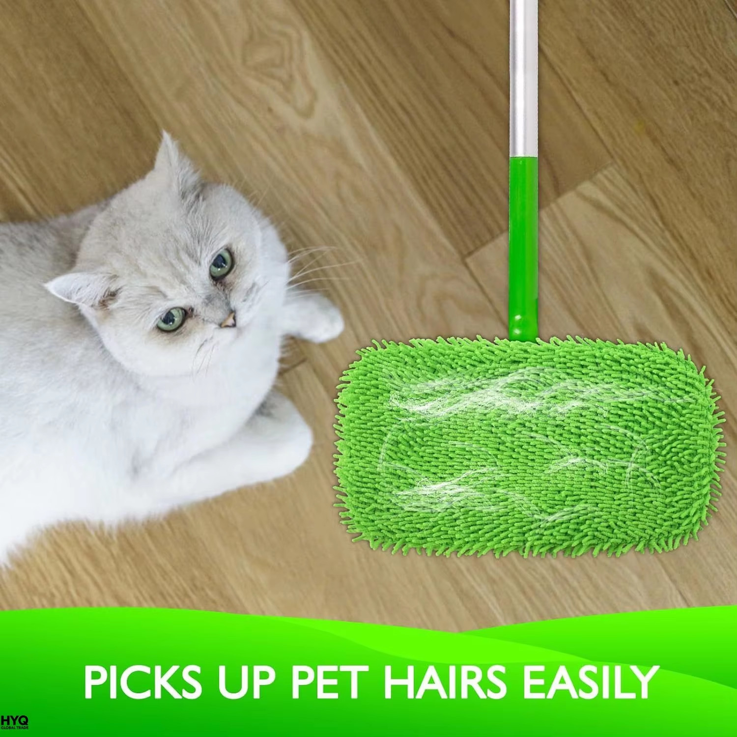 2 Pack Reusable Microfiber Mop Pads Compatible Swiffer Sweeper Wet Dry Washable