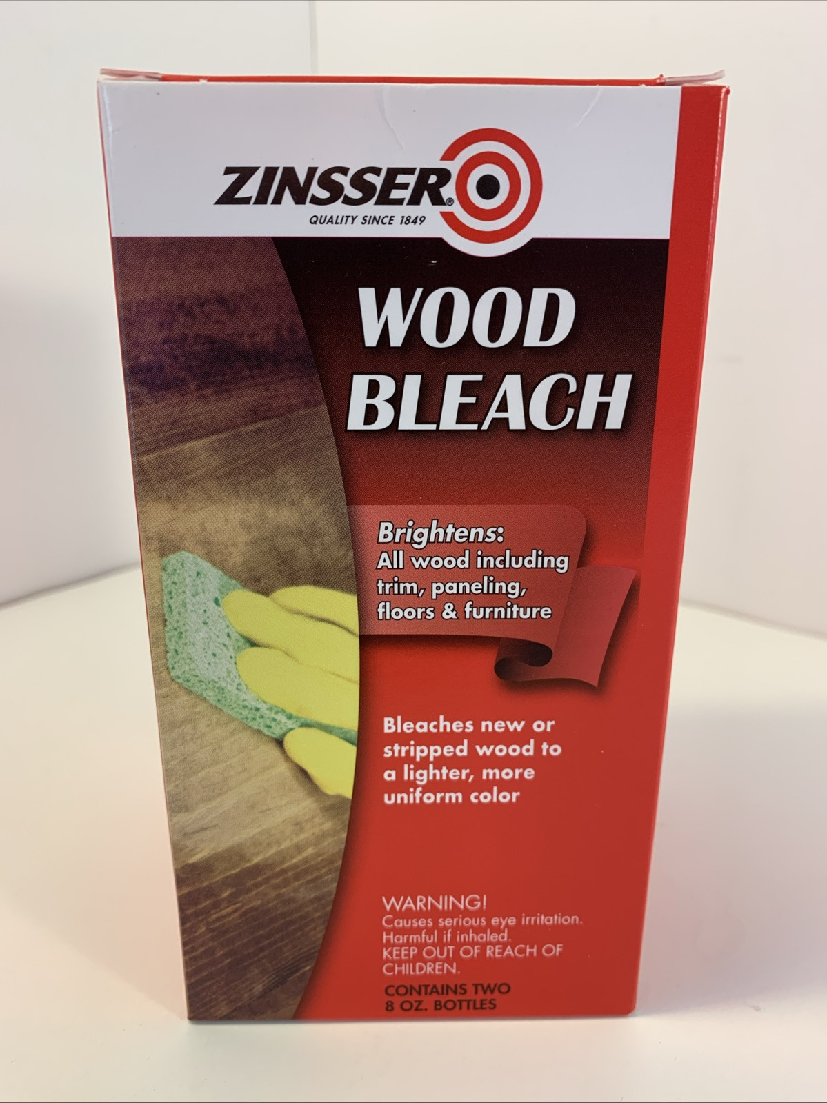 Zinsser 300451 Wood Bleach Part A & Part B 8 Ounce Each New