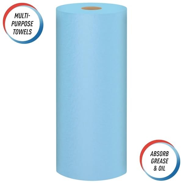 Kimberly-Clark 75130 SCOTT Shop Towel Roll, 55 55 Count (Pack of 1), Blue