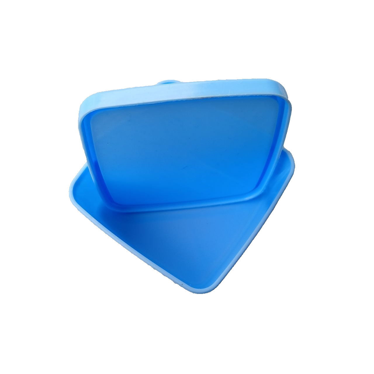 Blue Square Plastic Box 90ml 6.3 x 5.5 x 3.4cm– Food Storage, Crafts, Travel