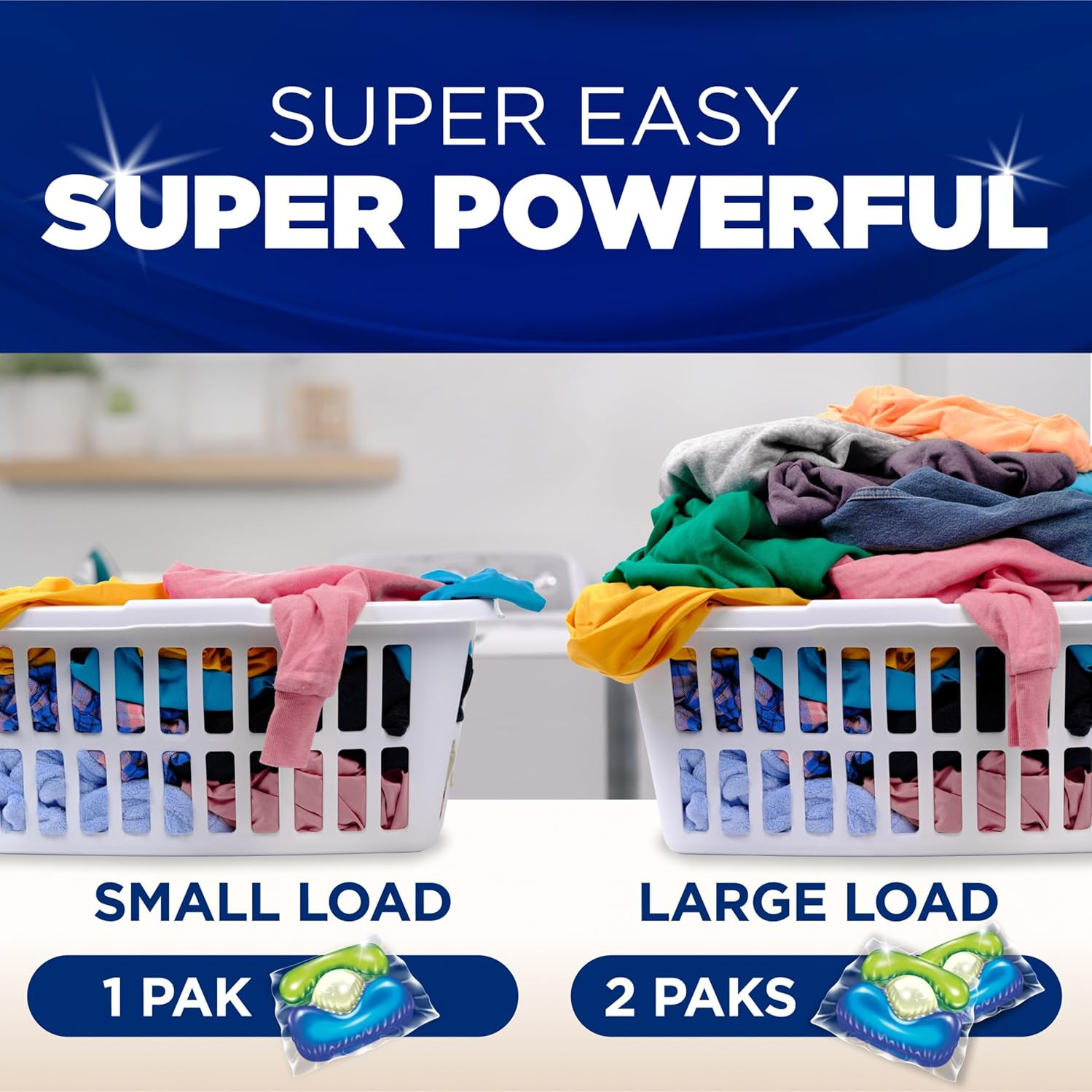 plus Oxiclean Stain Fighters: 5-In-1 Laundry Detergent Power Paks, Laundry Stain