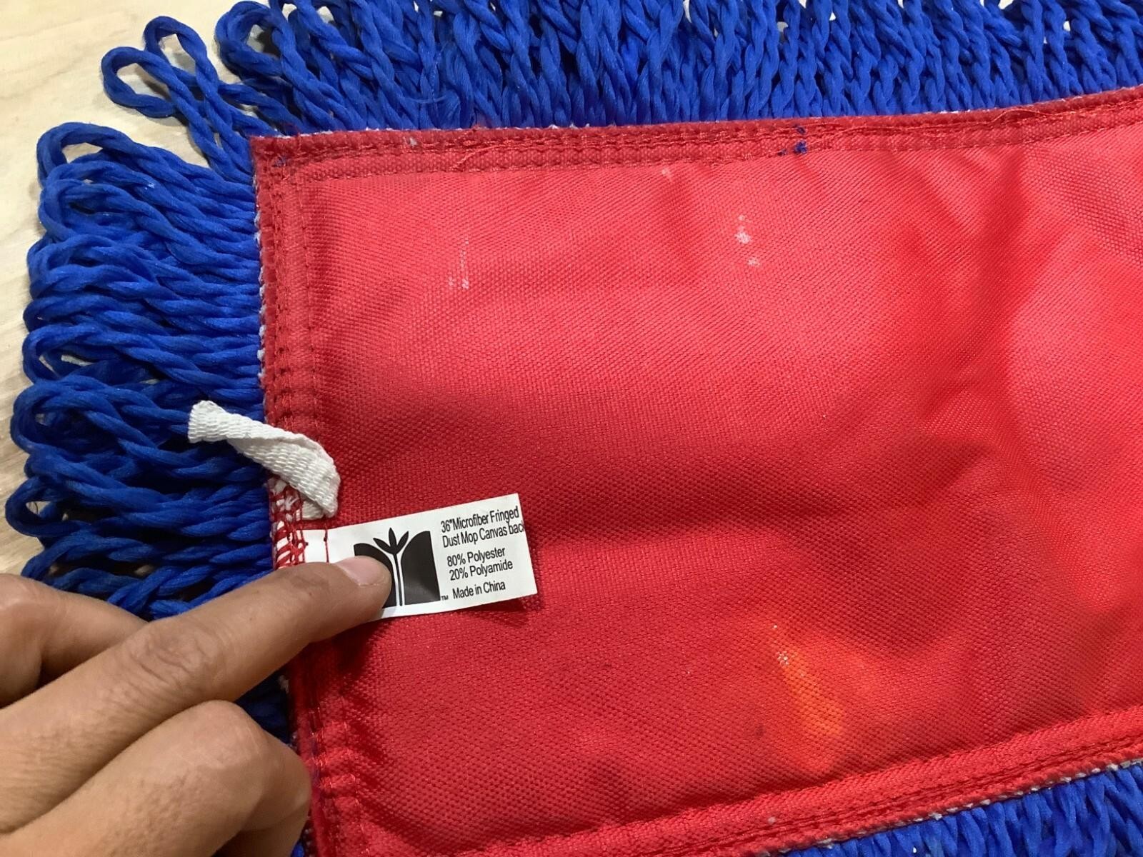 36″ Red Microfiber Dry Pocket Dust Mop with Canvas Back by MyXOHome Brand New