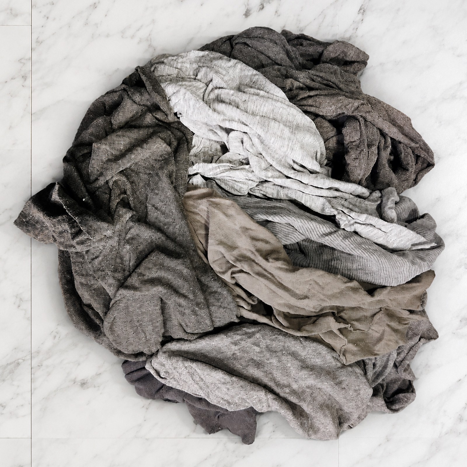 Gray Knit T-Shirt Rags – 600 LB Pallet 60×10 LB Boxes Bulk Shop Wipers