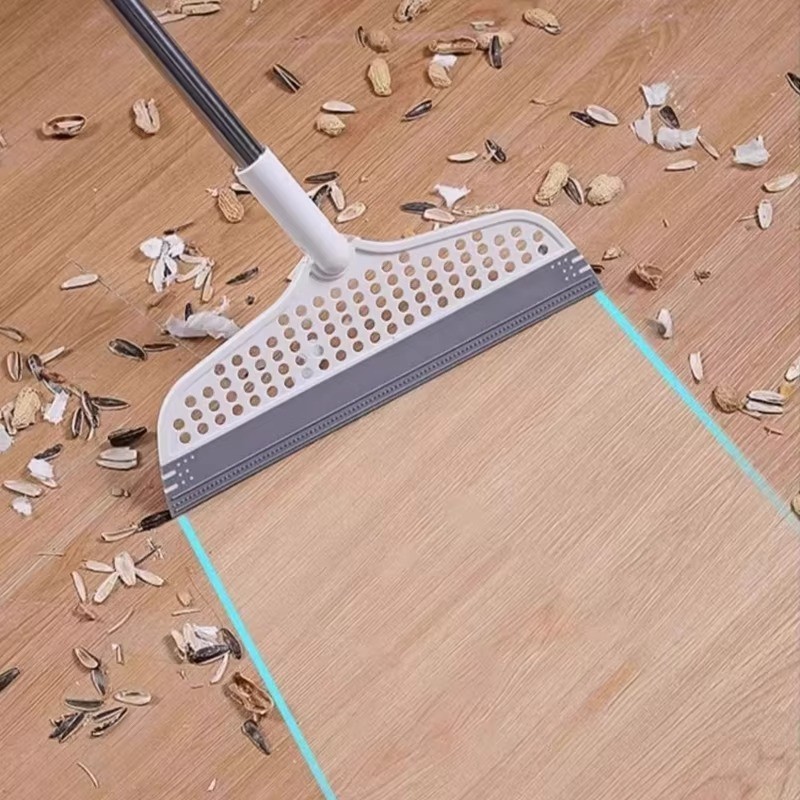 Silicone Broom Floor Cleaning Squeegee Pet Hair Dust Brooms Bathroom Floor