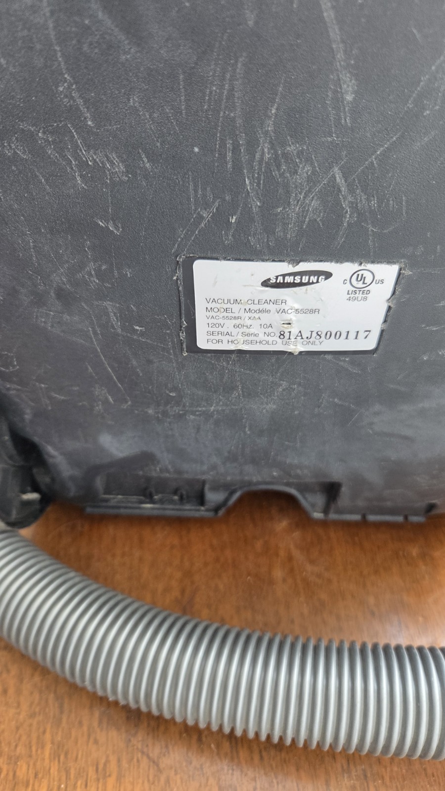 Samsung 1300W Compact Canister Vacuum VAC-5528r Corded Brush w/ Bags EXCELLENT