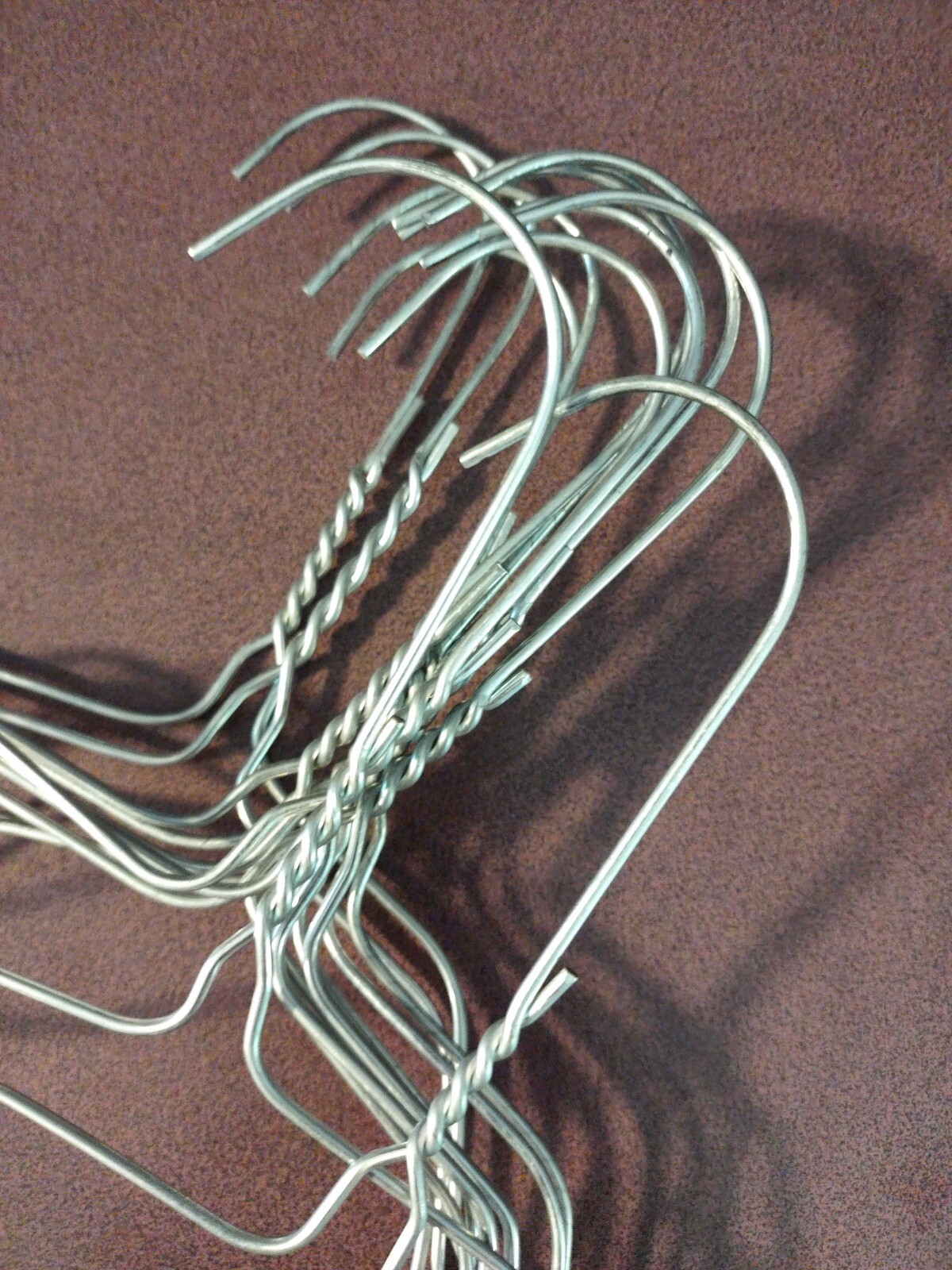 12 Pcs 16″ inch Steel Metal Wire Clothes Hangers 13 Gauge Silver