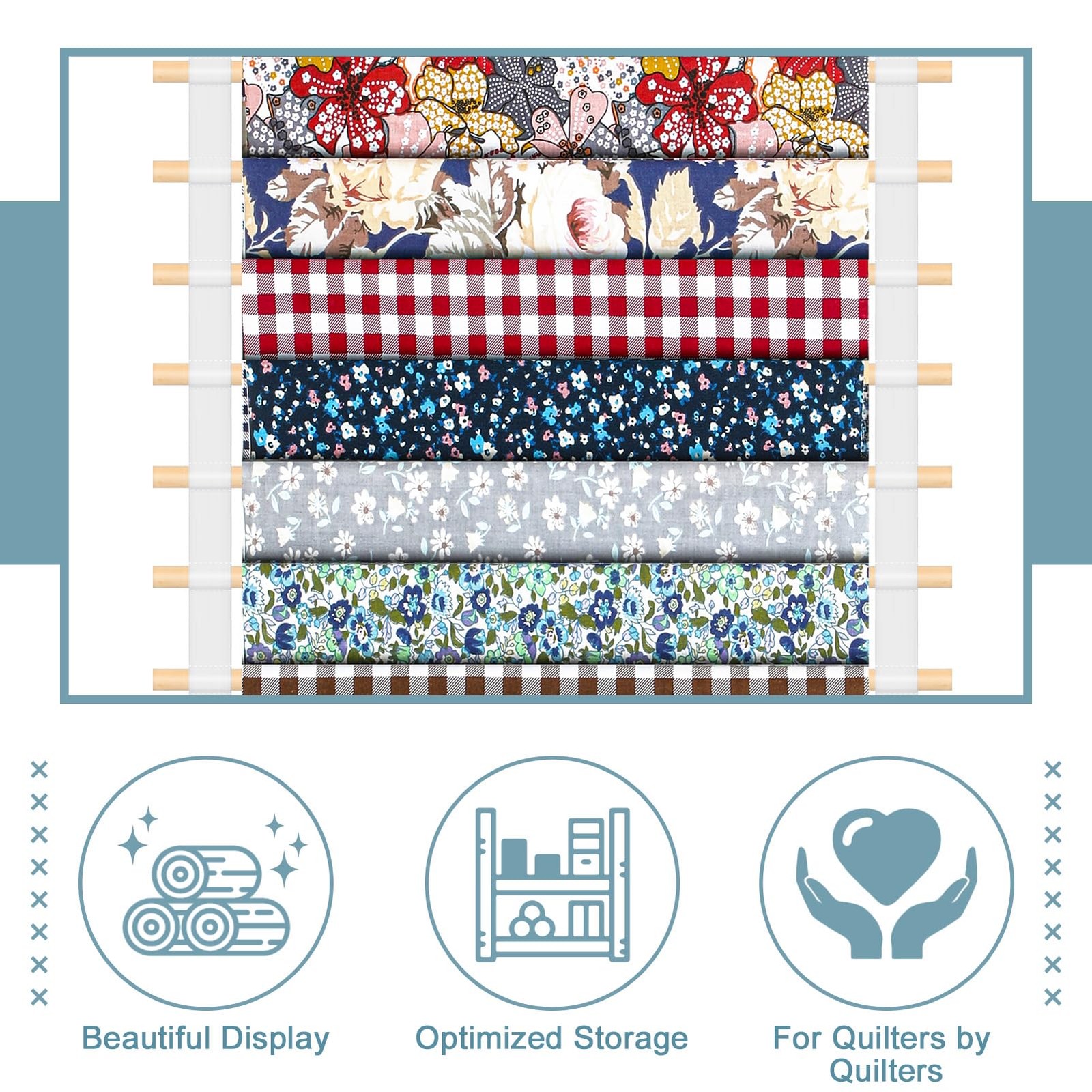 Anglechic 20-Shelf Hanging Wall Fabric 13.8 Inch, As Shown in the Picture