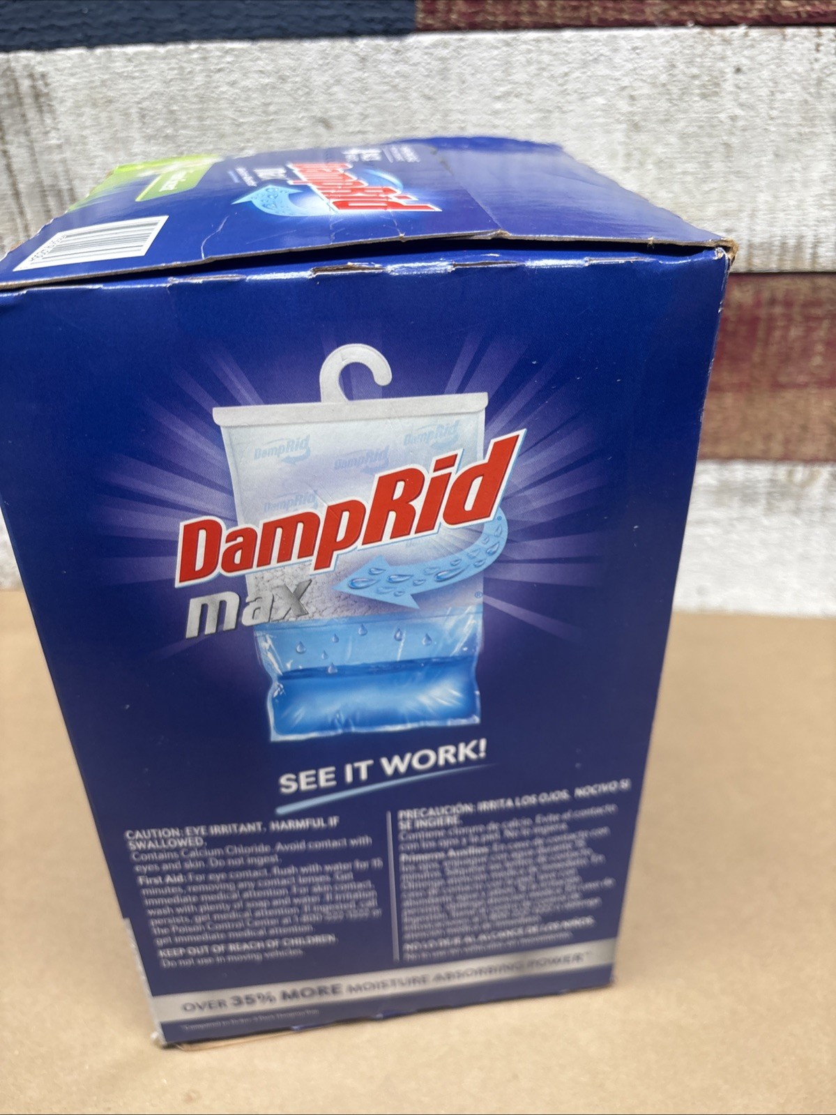 DampRid Max Moisture Absorber Fresh Scent Hanging Bag 4 pk-1lb. New & Sealed
