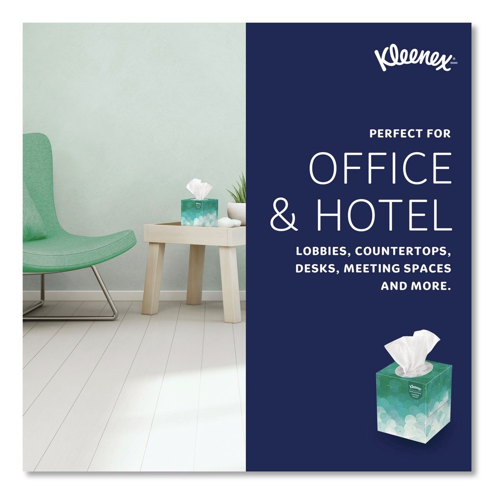 Kleenex 21271 Boutique 2-Ply Facial Tissue – White (95 SH/BX, 6 BX/PK) New
