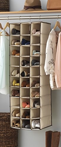 WHITMOR HANGING SHOE ORGANIZER [48IN X 16.5IN X 11.5IN] – BROWN