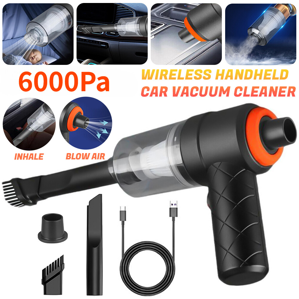 6000W Mini Vacuum Cordless Handheld Car Vacuum Cleaner Dust Buster Air Blower US