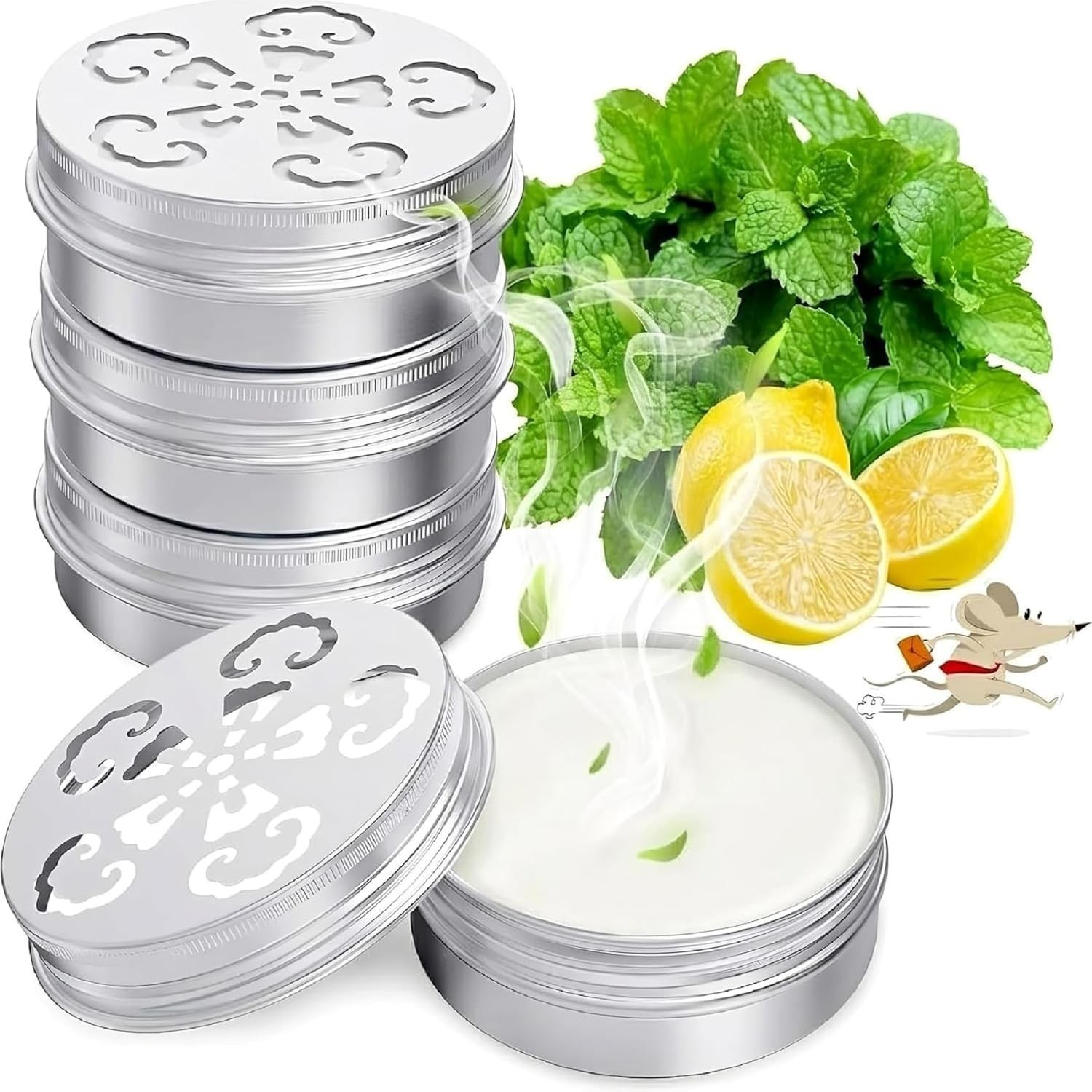 Peppermint Oil to Repel Mice and Rats, 4 Pack for Car Engines, Mouse Repellent